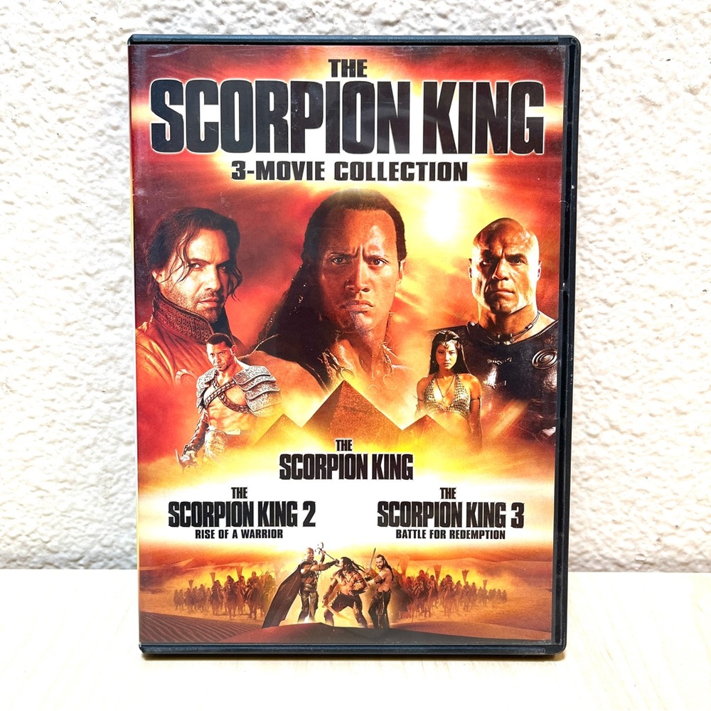 The Scorpion King Trilogy. 3 Movie collection on DVD’s. Action Movies! EUC